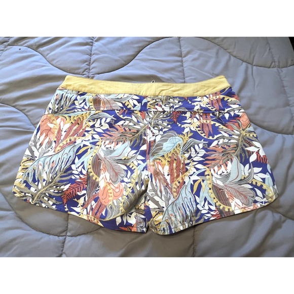 Patagonia Wavefarer Boardshorts Jurassic Ferns Violet Blue 5" Size 12 - Picture 2 of 4